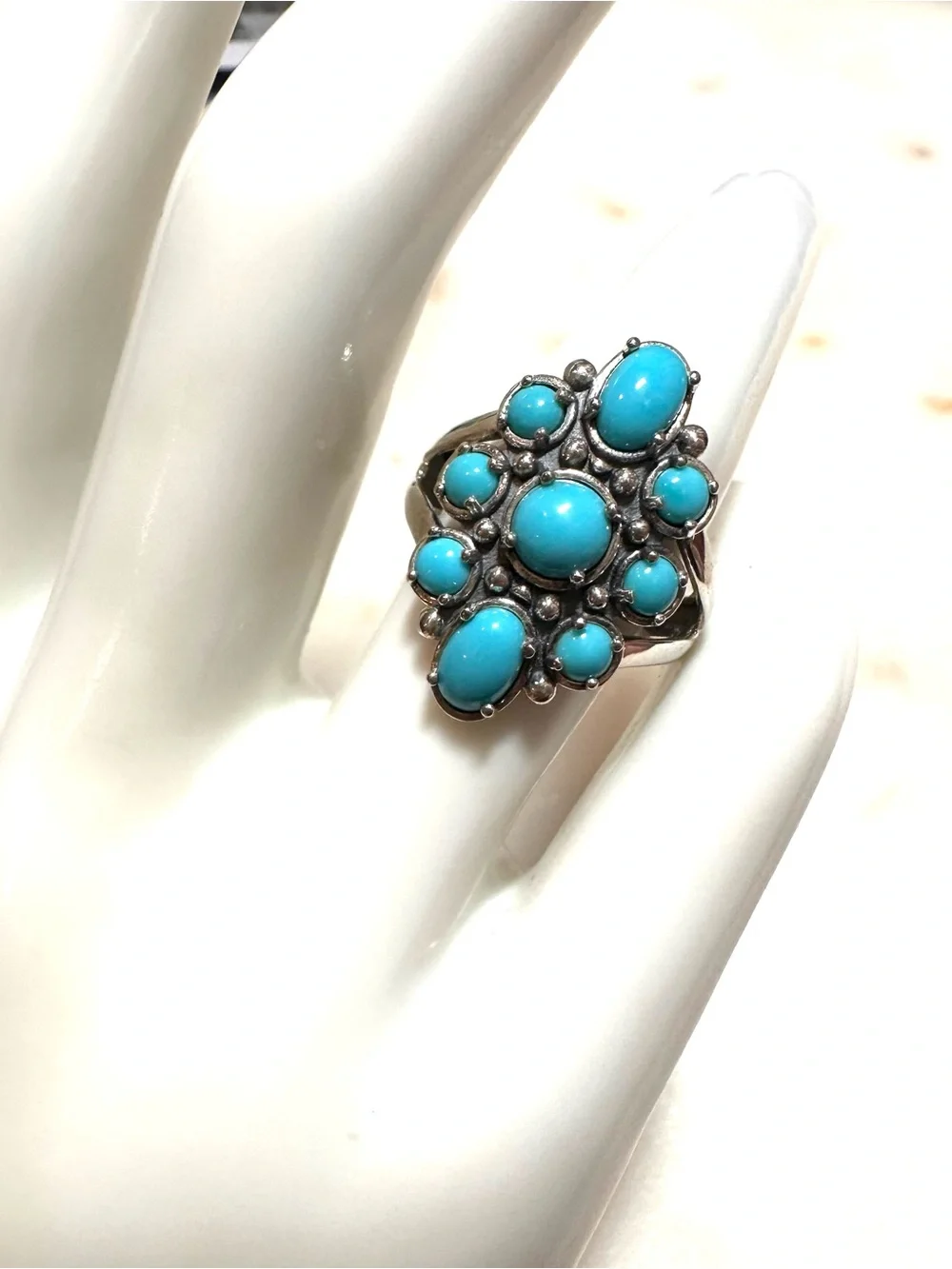 Carolyn Pollack ~ American West Sterling Silver Sleeping Beauty Turquoise Ring